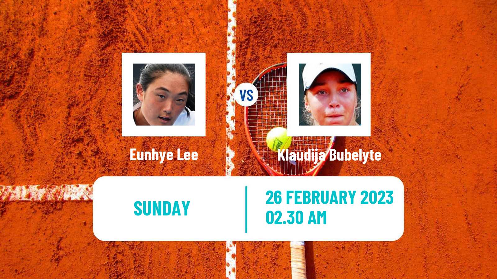 Tennis ITF Tournaments Eunhye Lee - Klaudija Bubelyte