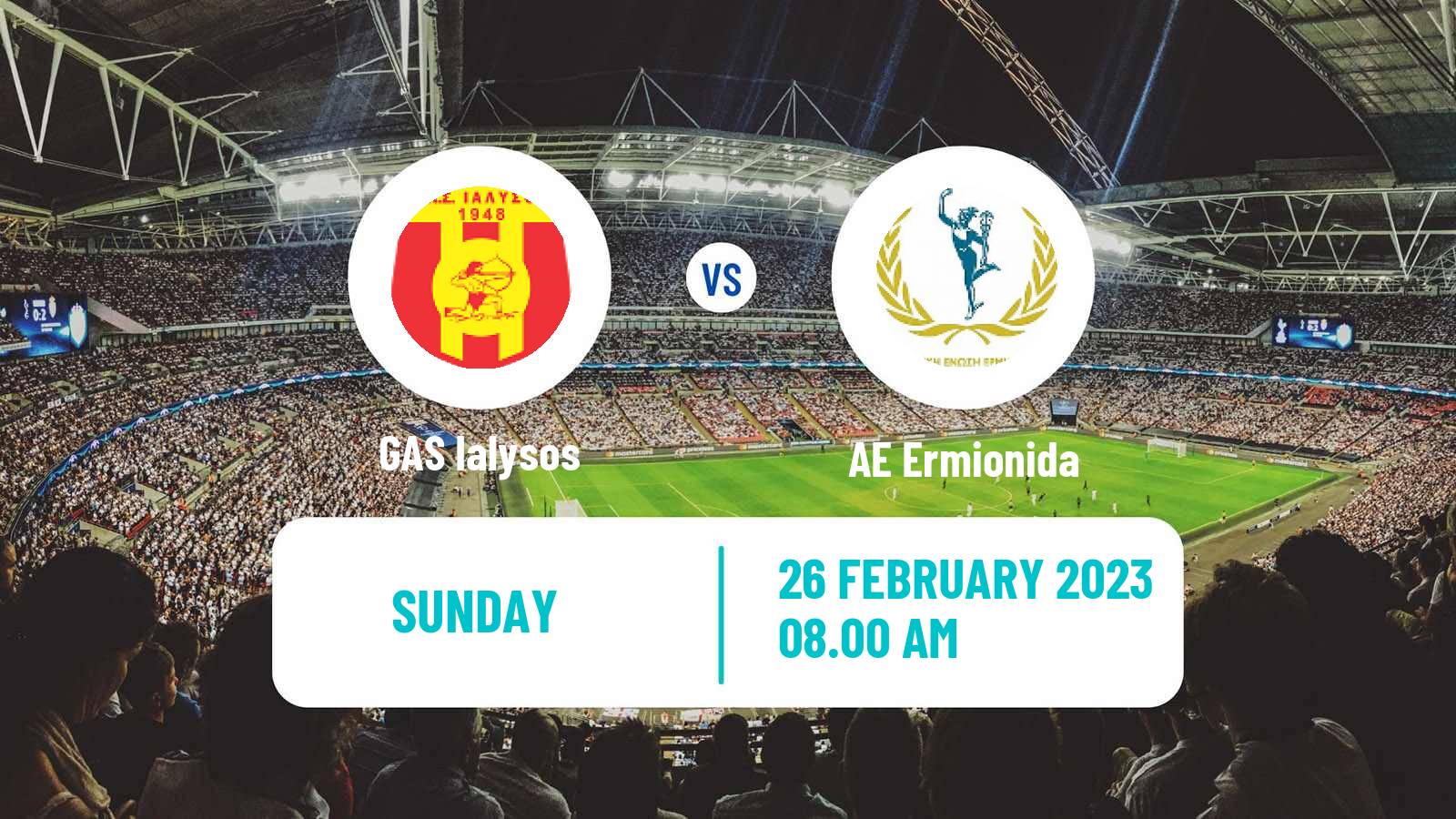 Soccer Greek Gamma Ethniki - Group 4 GAS Ialysos - Ermionida