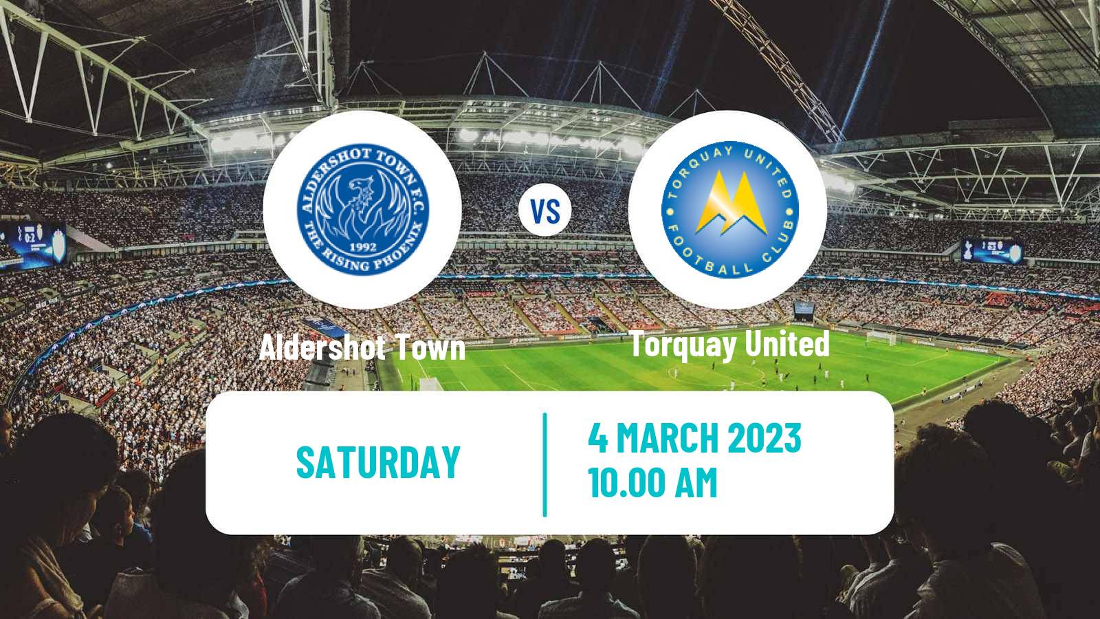 Soccer English National League Aldershot Town - Torquay United