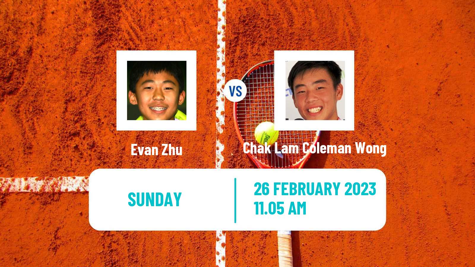 Tennis ATP Challenger Evan Zhu - Chak Lam Coleman Wong