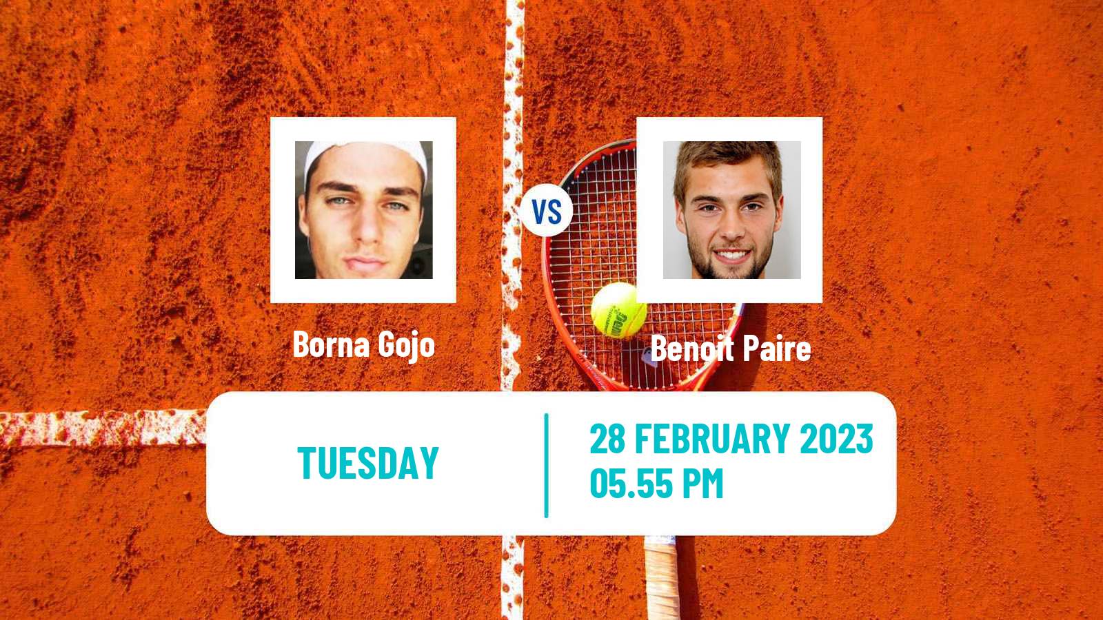 Tennis ATP Challenger Borna Gojo - Benoit Paire