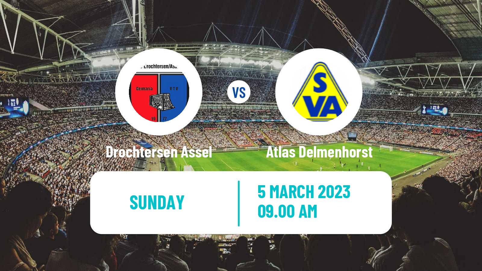 Football German Regionalliga North Drochtersen Assel - Atlas Delmenhorst