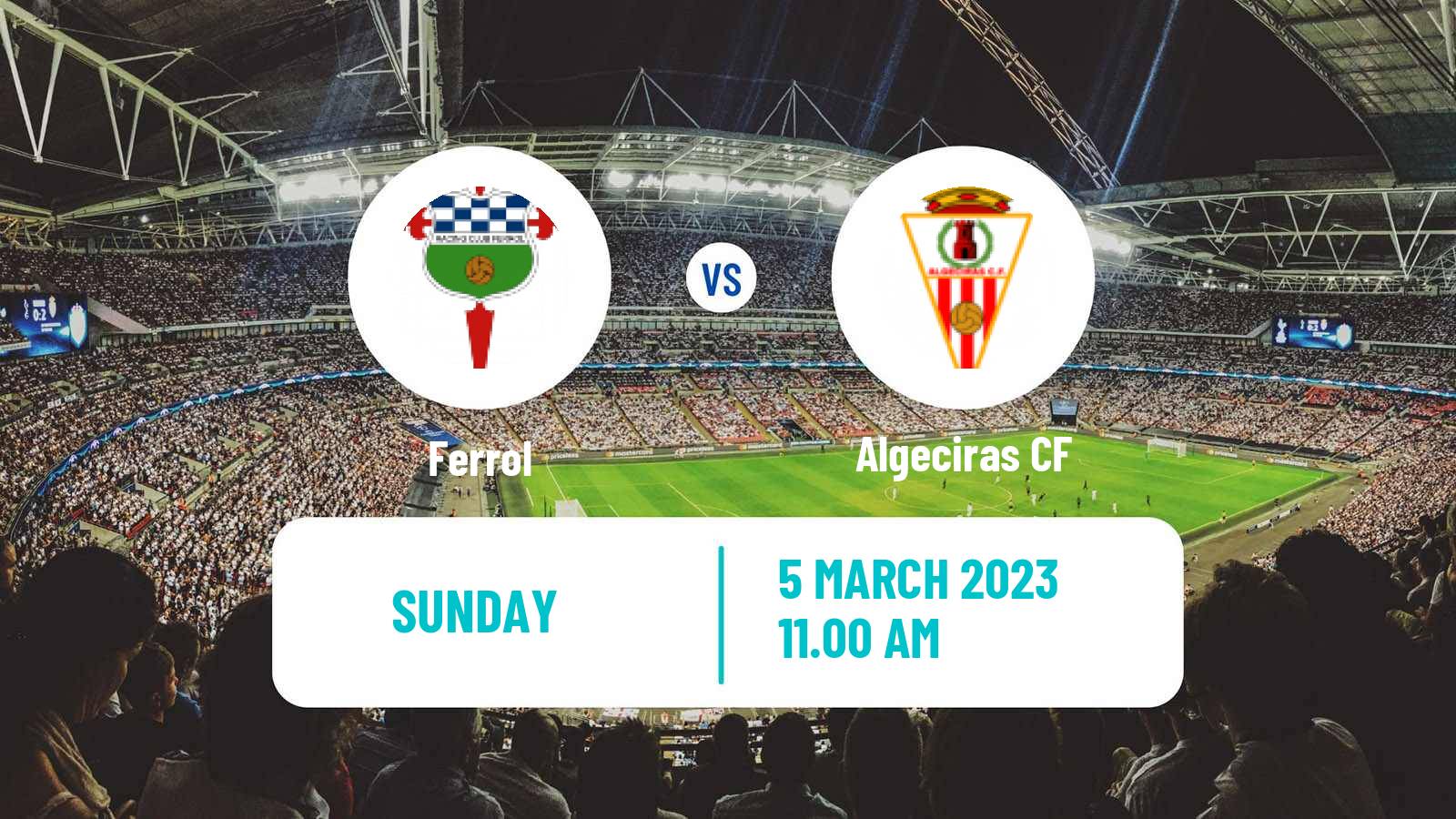 Soccer Spanish Primera RFEF Group 1 Ferrol - Algeciras