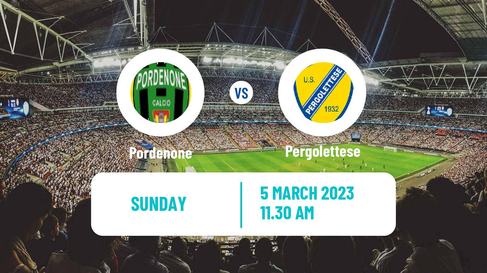 Soccer Italian Serie C Group A Pordenone - Pergolettese