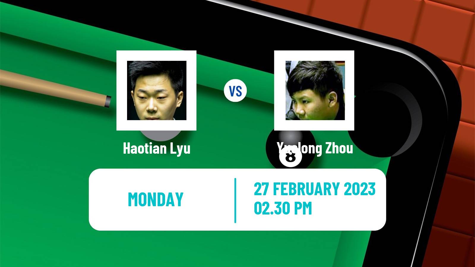 Snooker Snooker Haotian Lyu - Yuelong Zhou