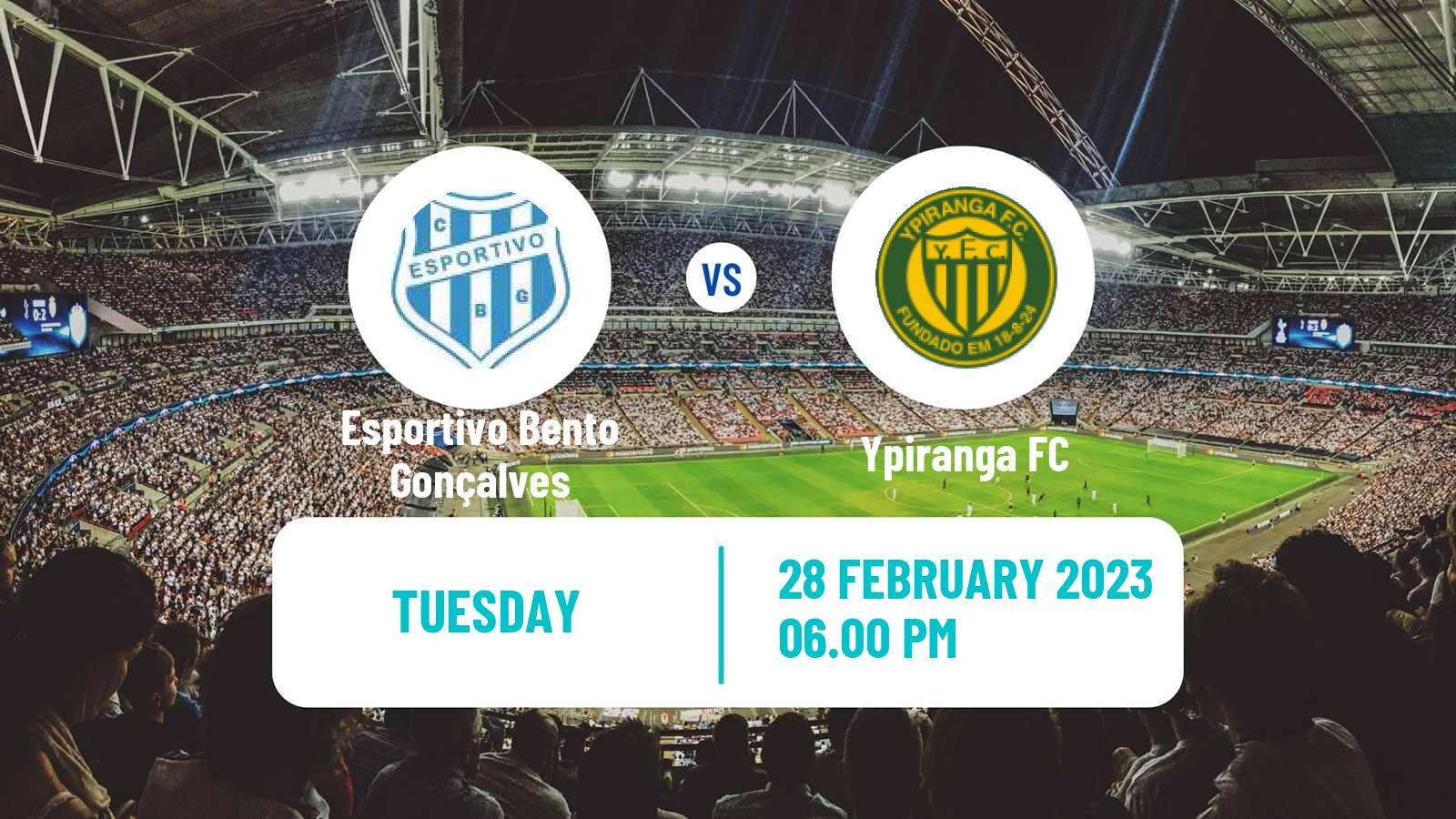 Soccer Brazilian Campeonato Gaucho Esportivo Bento Gonçalves - Ypiranga