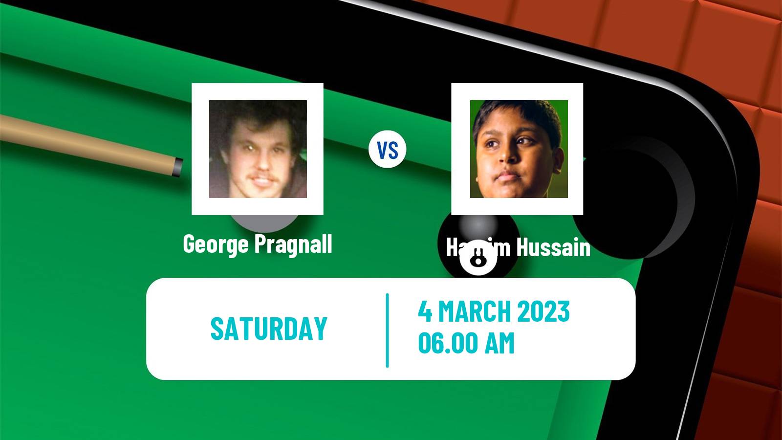 Snooker Snooker George Pragnall - Hamim Hussain