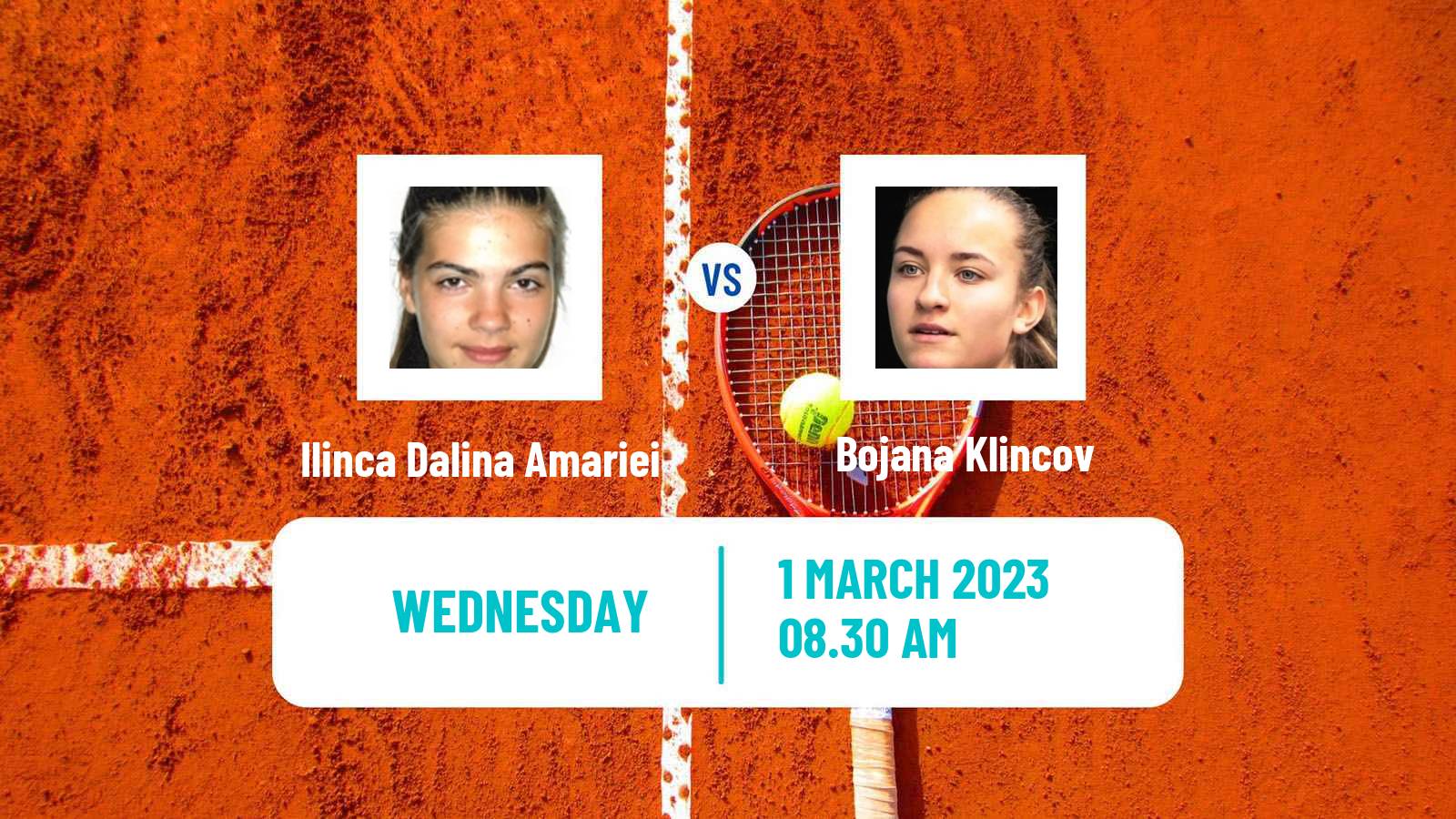 Tennis ITF Tournaments Ilinca Dalina Amariei - Bojana Klincov
