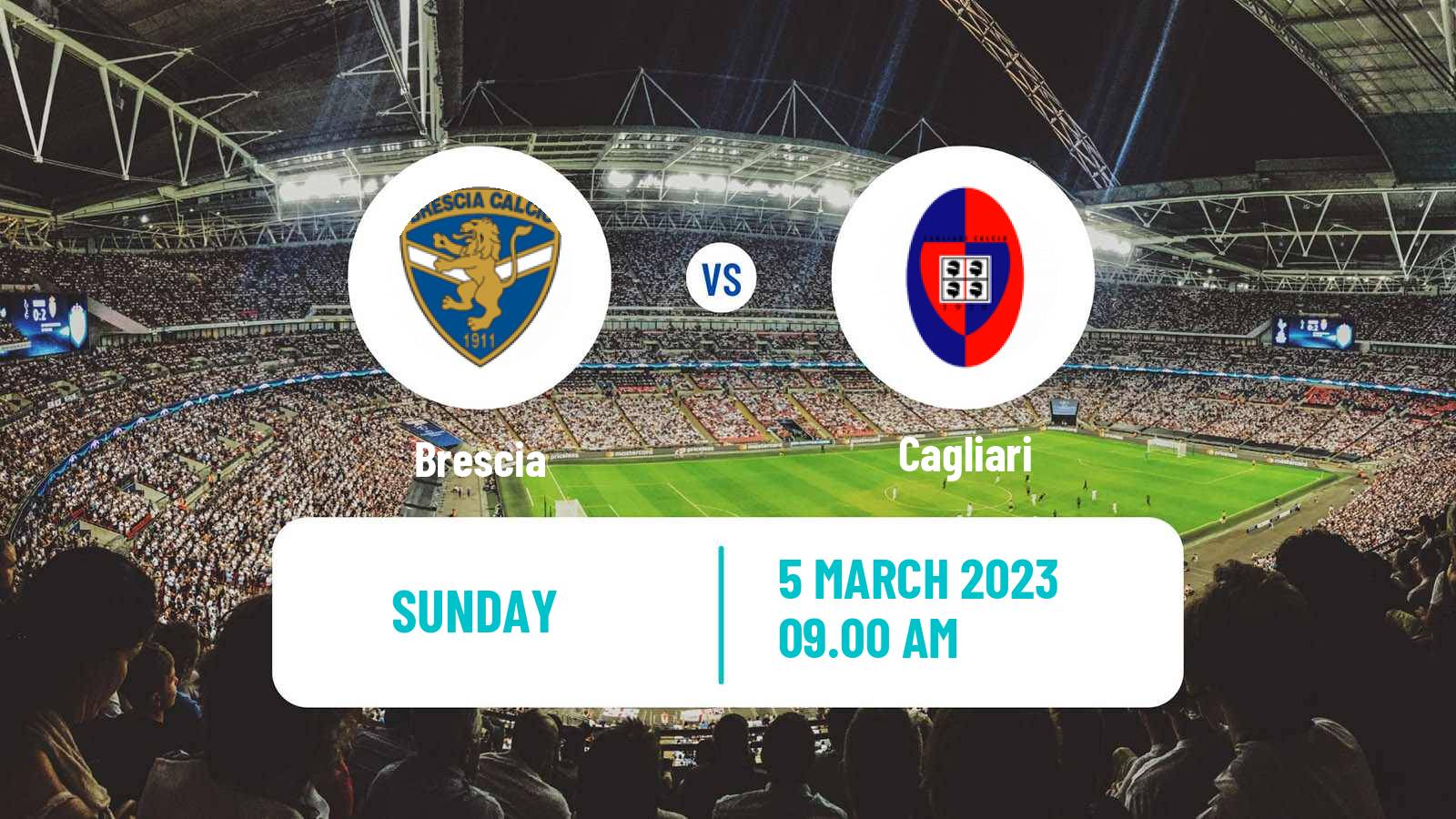 Soccer Italian Serie B Brescia - Cagliari