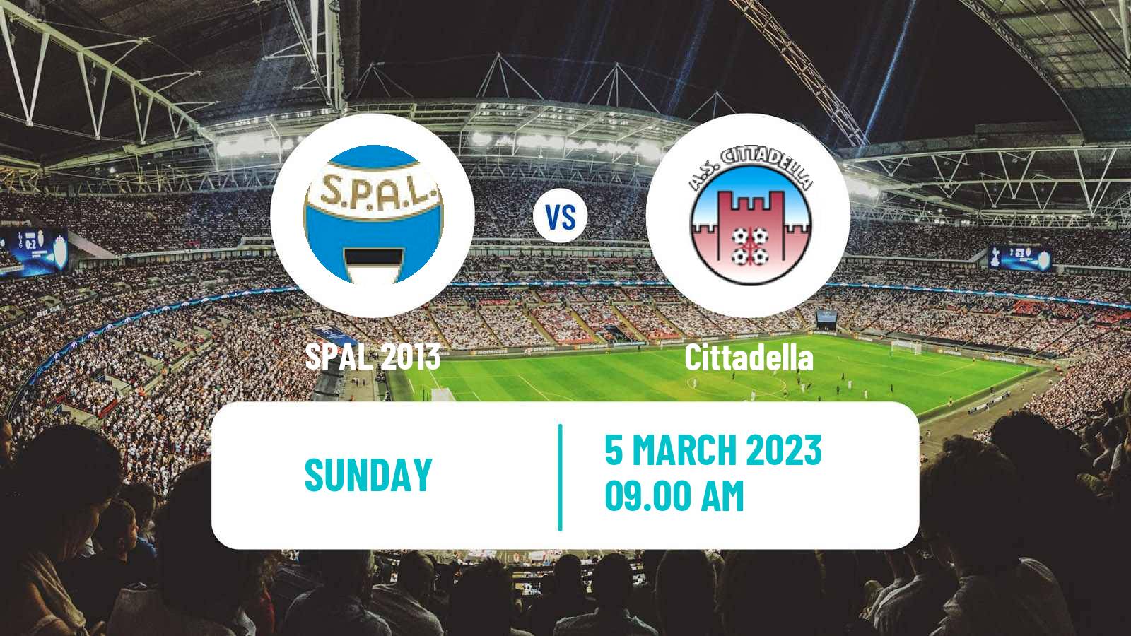 Soccer Italian Serie B SPAL - Cittadella
