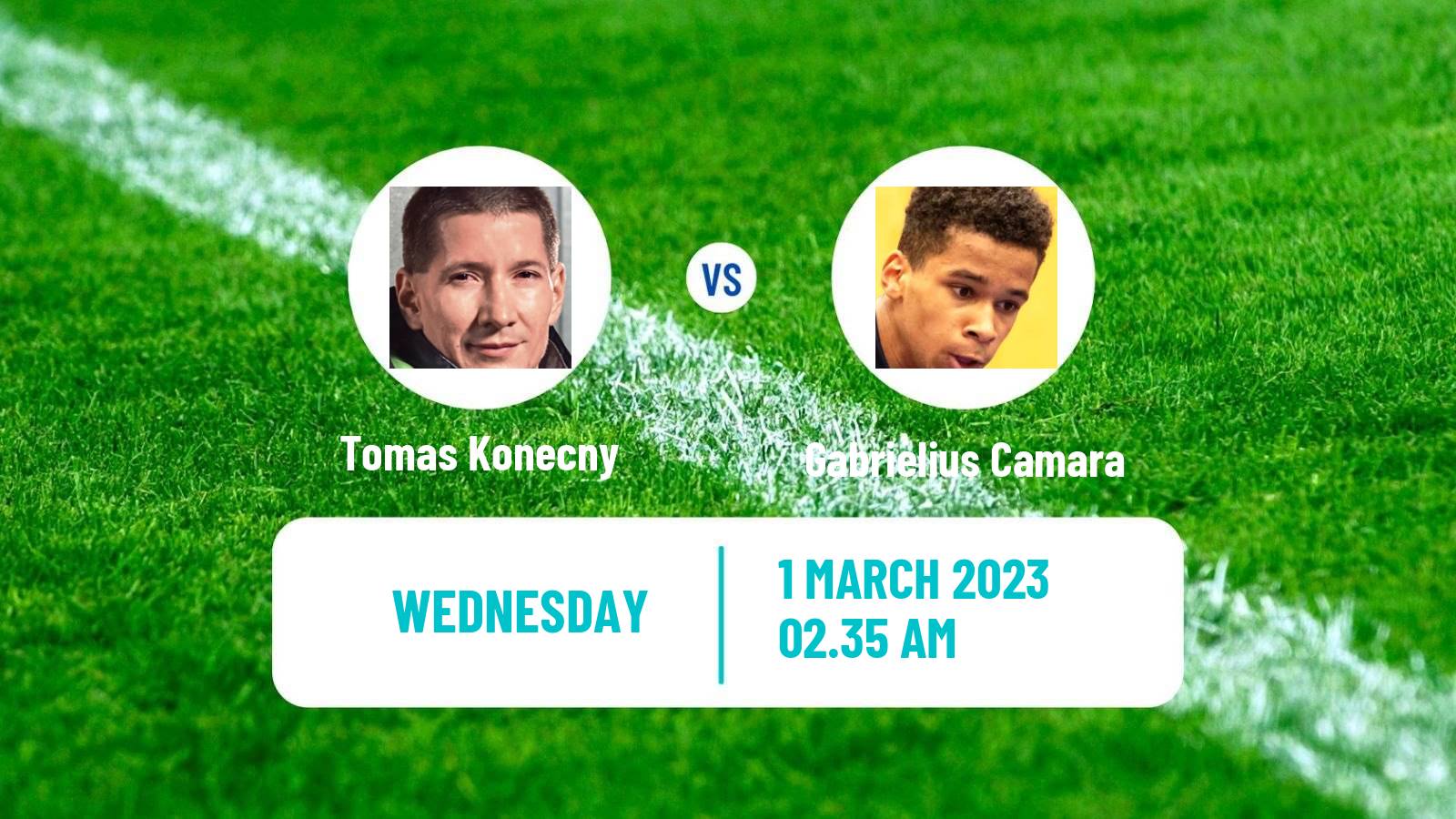 Table tennis Table Tennis Tomas Konecny - Gabrielius Camara