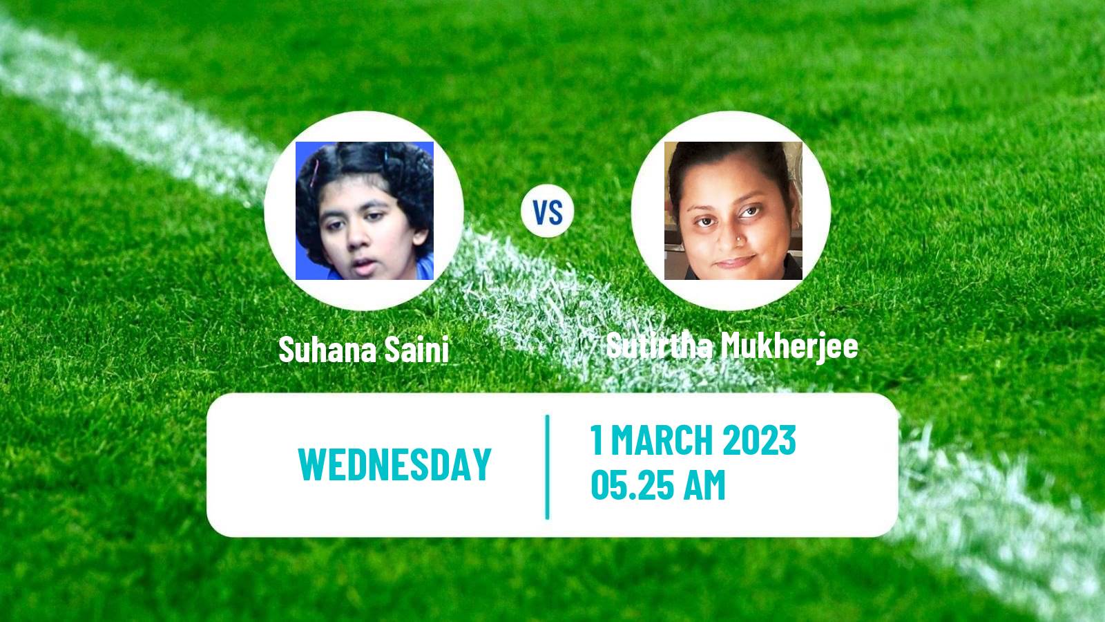 Table tennis Table Tennis Suhana Saini - Sutirtha Mukherjee
