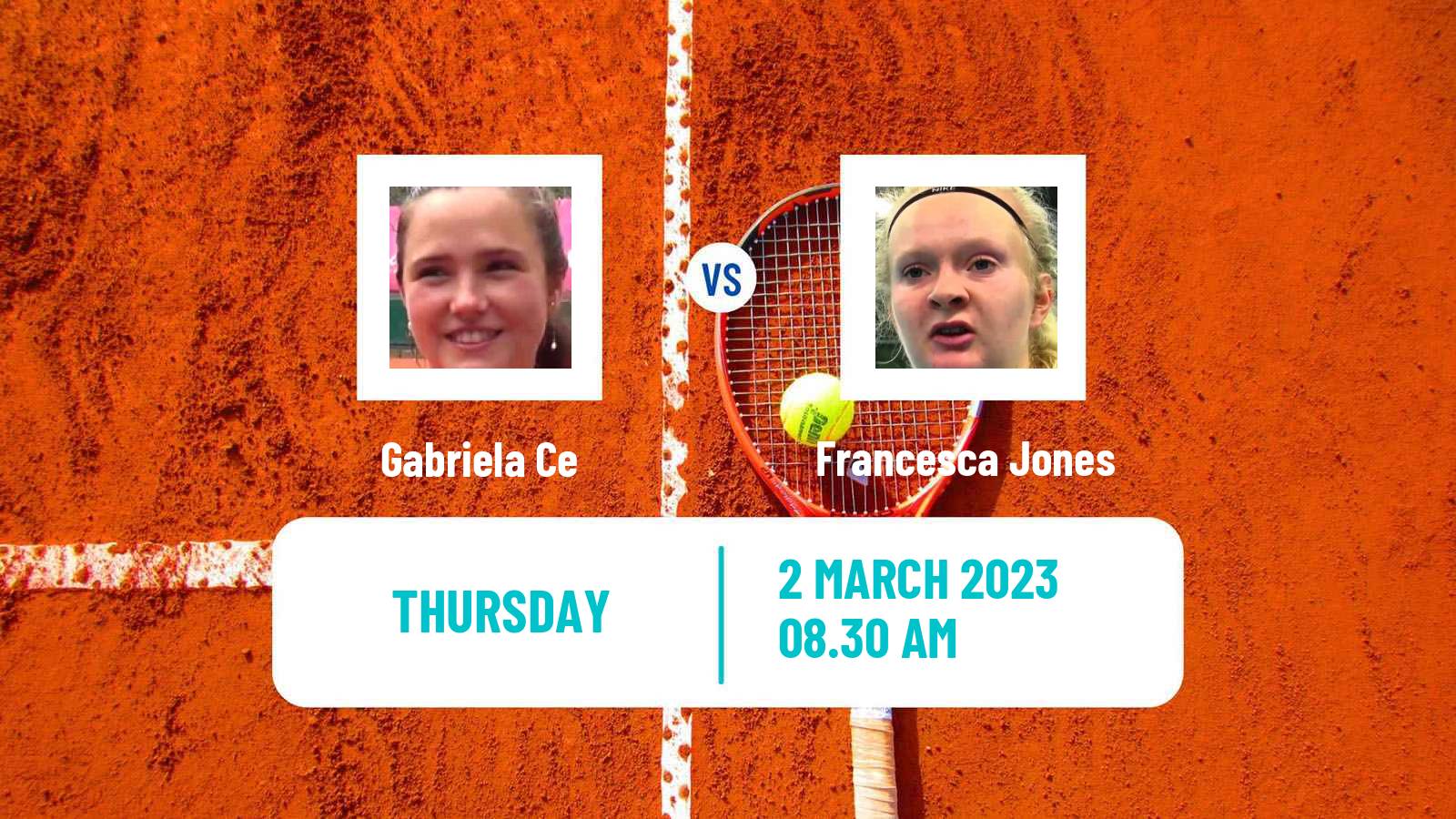 Tennis ITF Tournaments Gabriela Ce - Francesca Jones