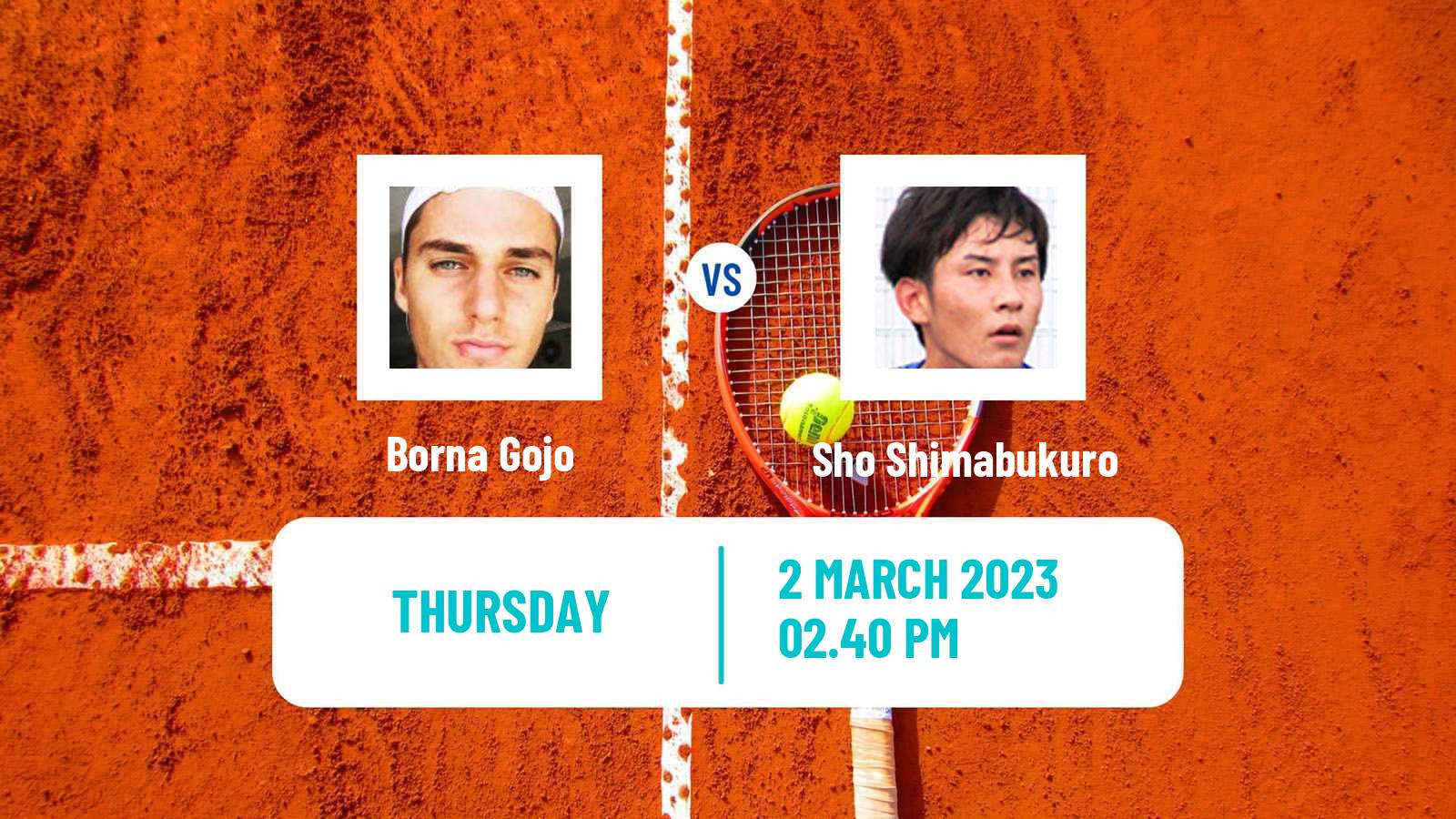 Tennis ATP Challenger Borna Gojo - Sho Shimabukuro