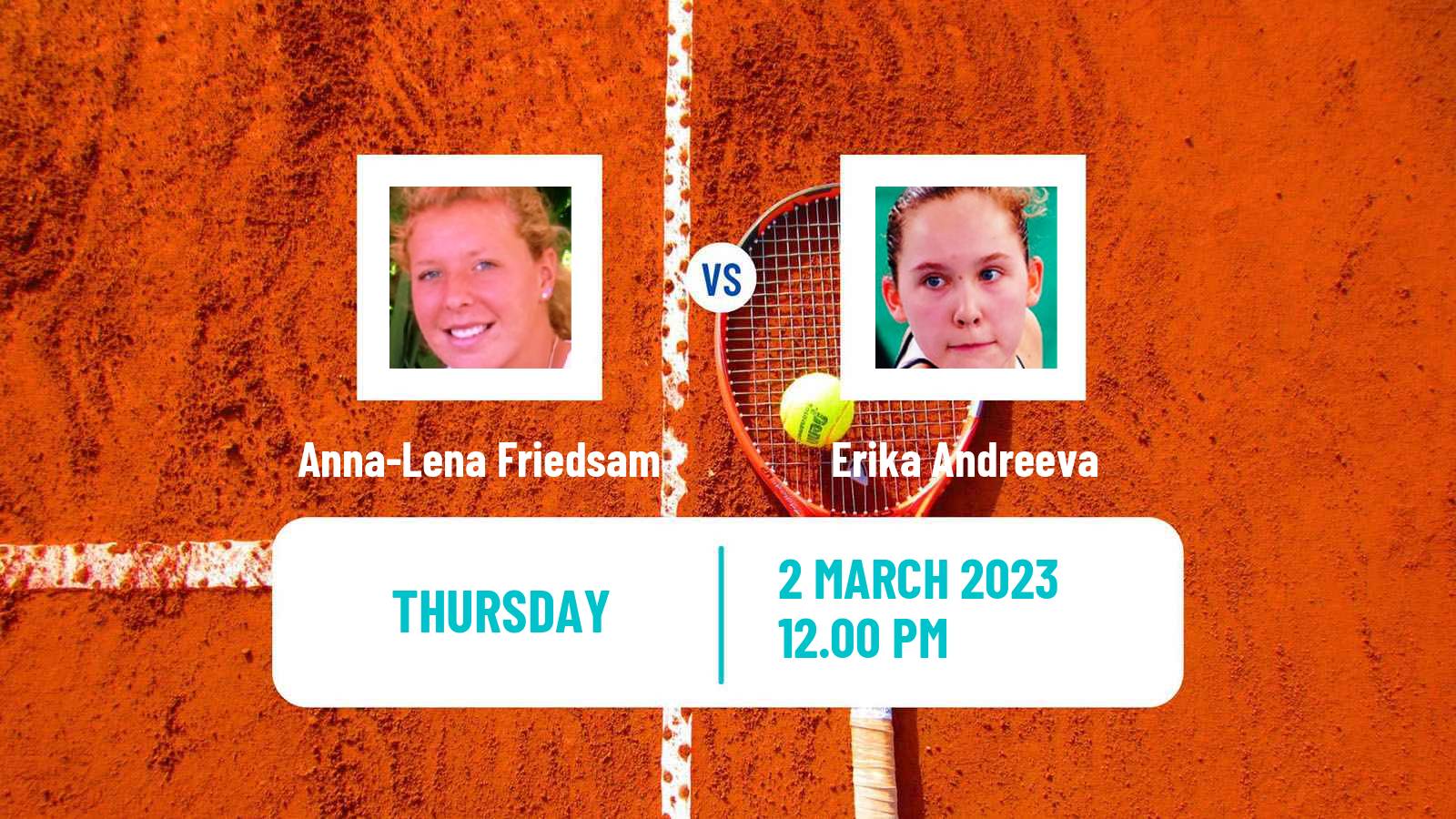 Tennis WTA Austin Anna-Lena Friedsam - Erika Andreeva