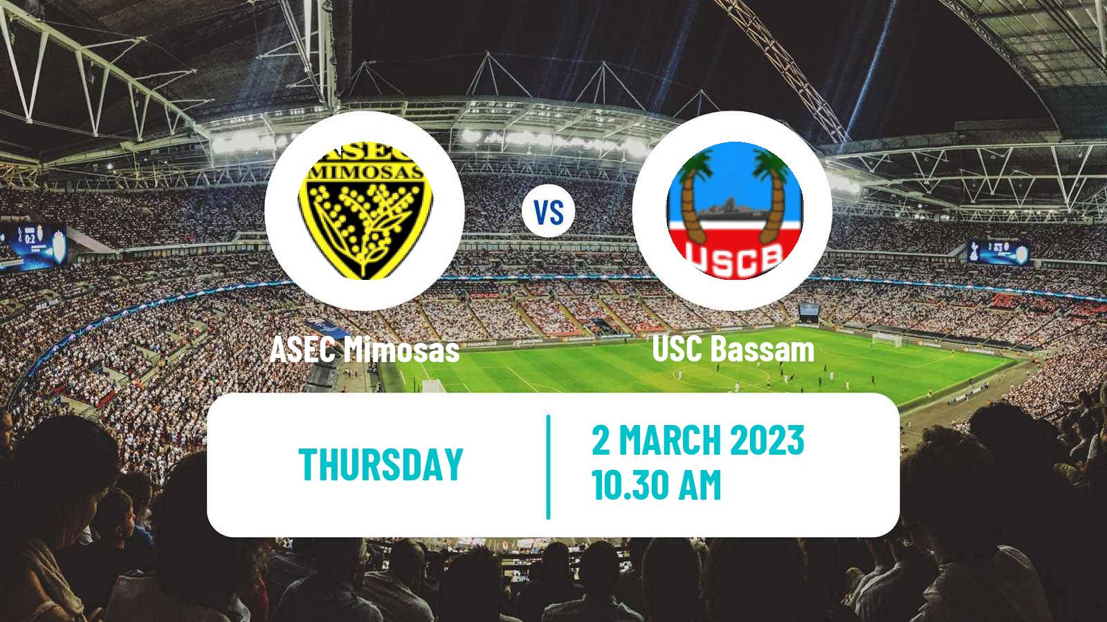 Soccer Cote d`Ivoire Ligue 1 ASEC Mimosas - Bassam