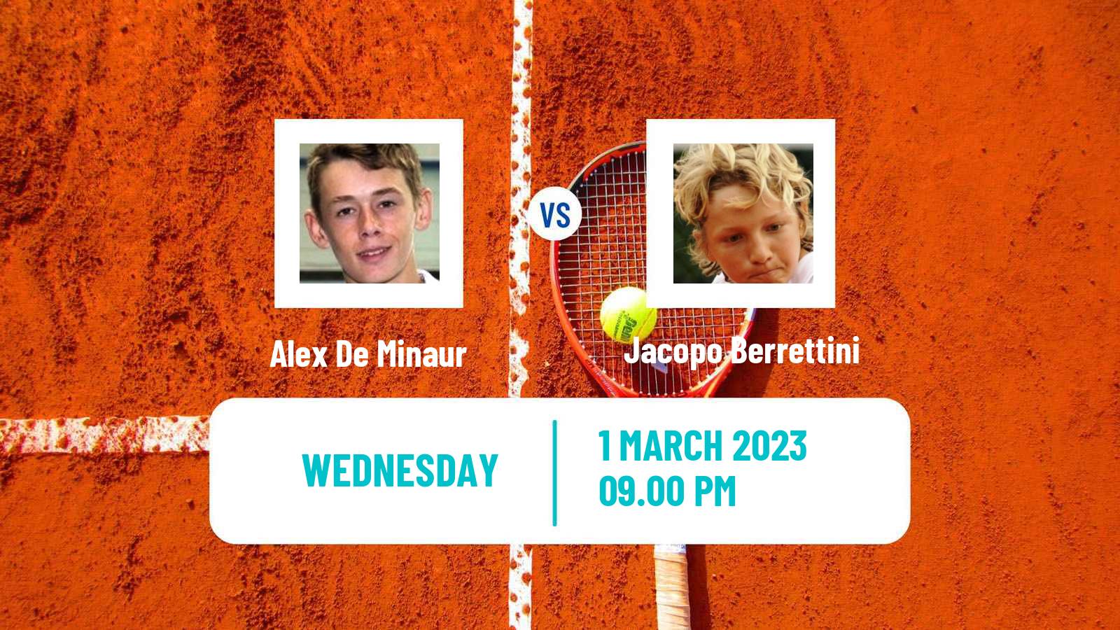 Tennis ATP Acapulco Alex De Minaur - Jacopo Berrettini