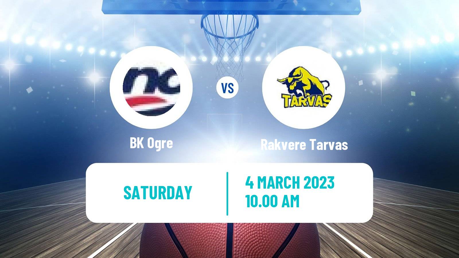 Basketball Estonian–Latvian Basketball League Ogre - Rakvere Tarvas