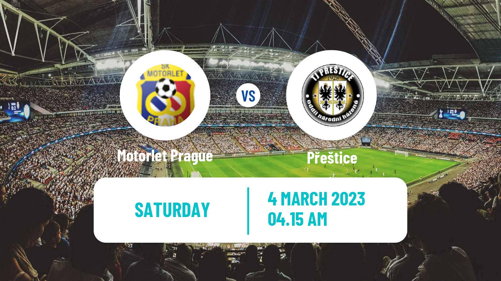 Soccer Czech CFL Group A Motorlet Prague - Přeštice