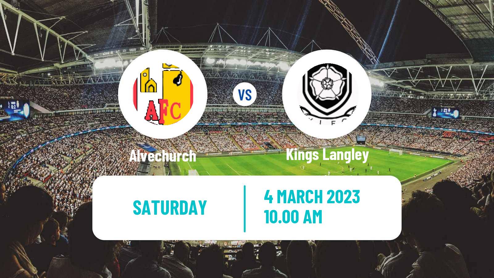 Soccer English Southern League Central Division Alvechurch - Kings Langley
