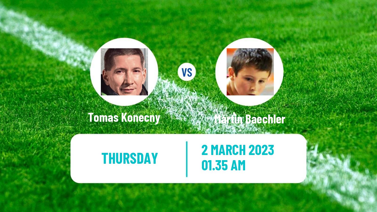 Table tennis Table Tennis Tomas Konecny - Martin Baechler