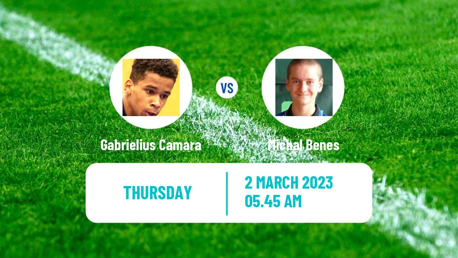Table tennis Table Tennis Gabrielius Camara - Michal Benes