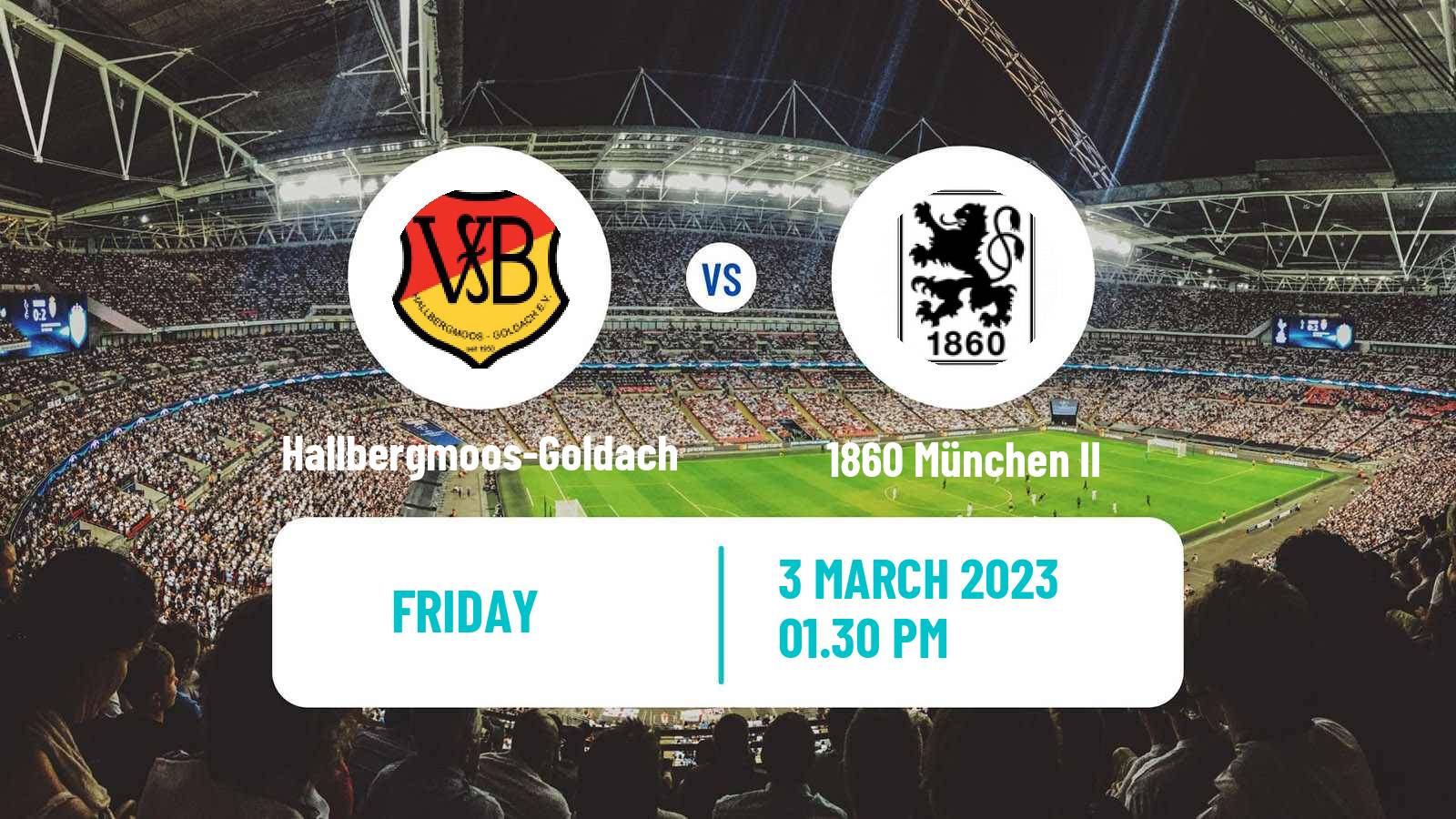 Soccer German Oberliga Bayern Süd Hallbergmoos-Goldach - 1860 München II