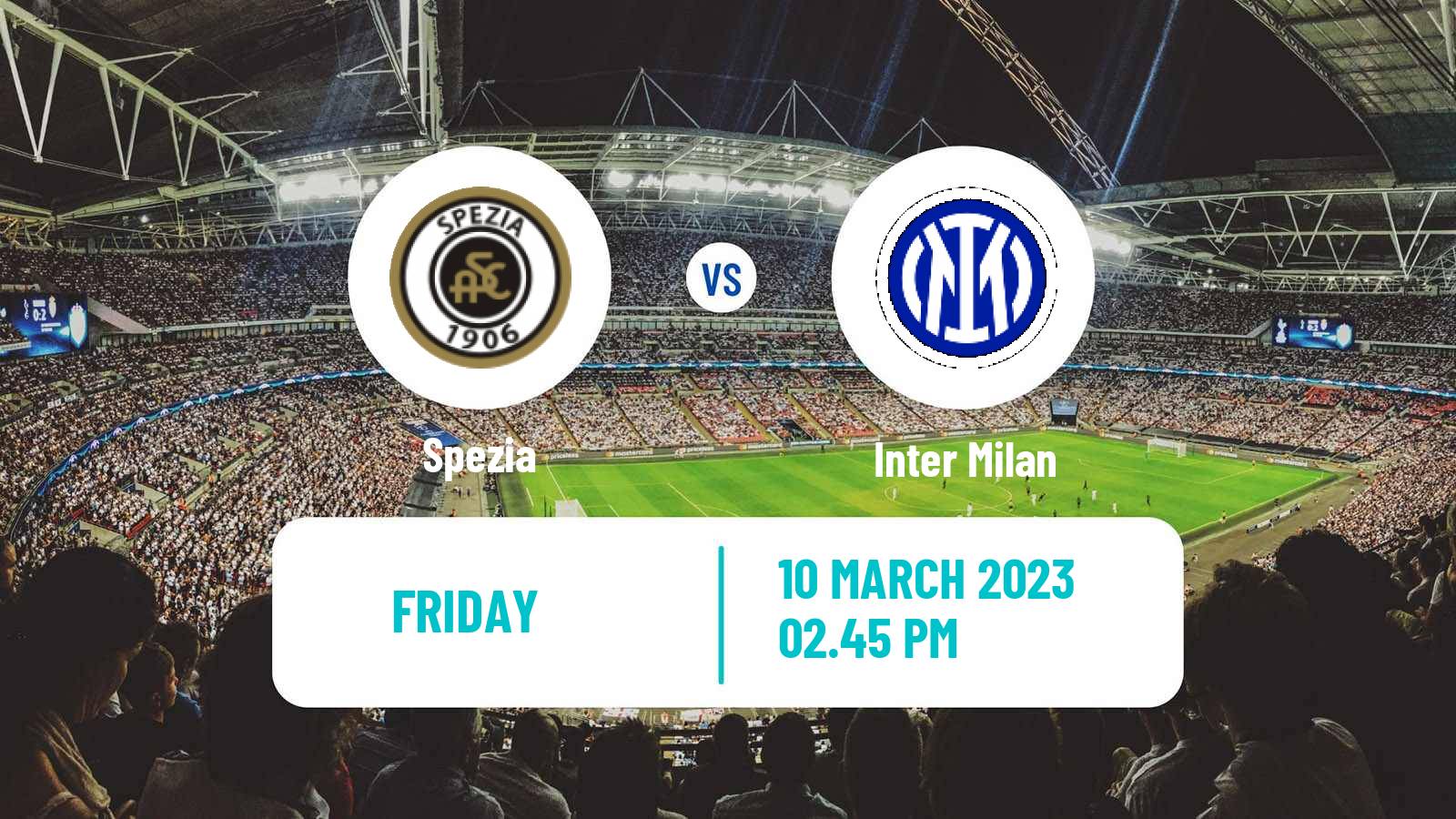 Soccer Italian Serie A Spezia - Inter Milan