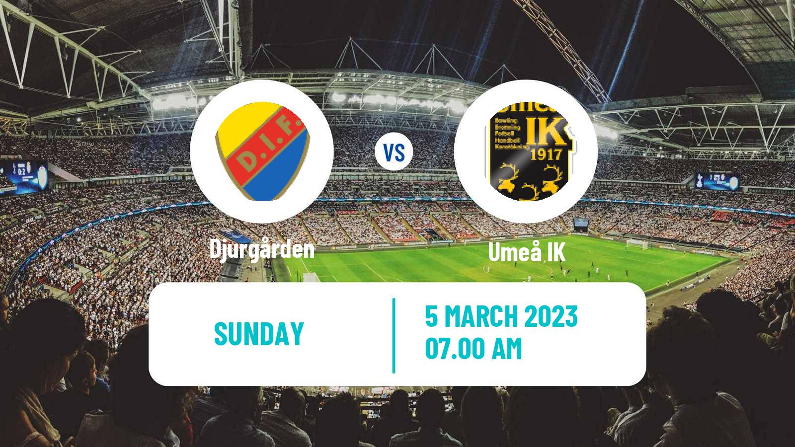 Soccer Svenska Cupen Women Djurgården - Umeå