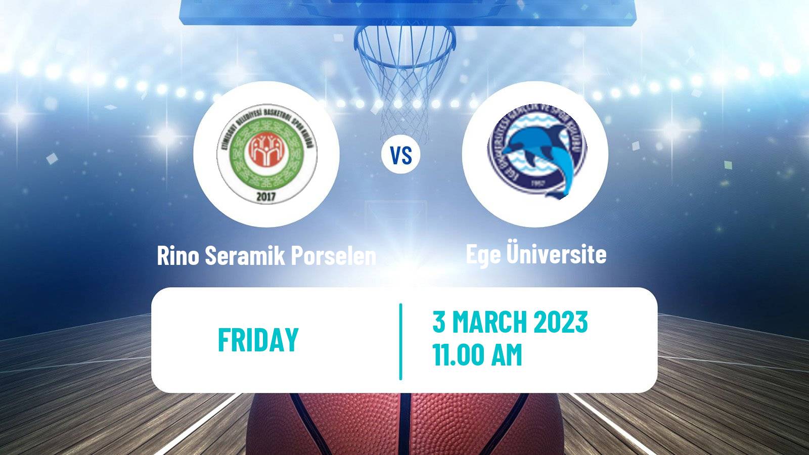 Basketball Turkish TB2L Rino Seramik Porselen - Ege Üniversite