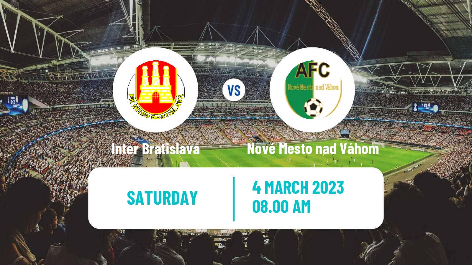 Soccer Slovak 3 Liga West Inter Bratislava - Nové Mesto nad Váhom