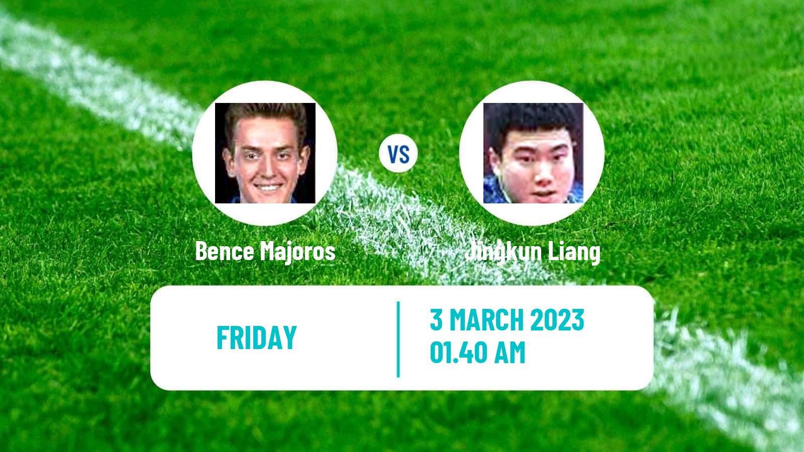Table tennis Table Tennis Bence Majoros - Jingkun Liang