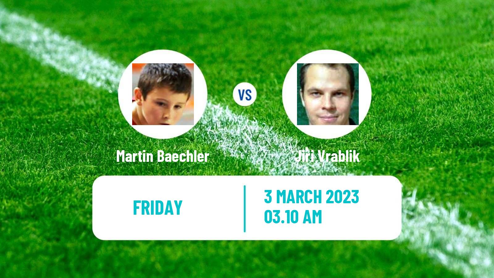 Table tennis Table Tennis Martin Baechler - Jiri Vrablik