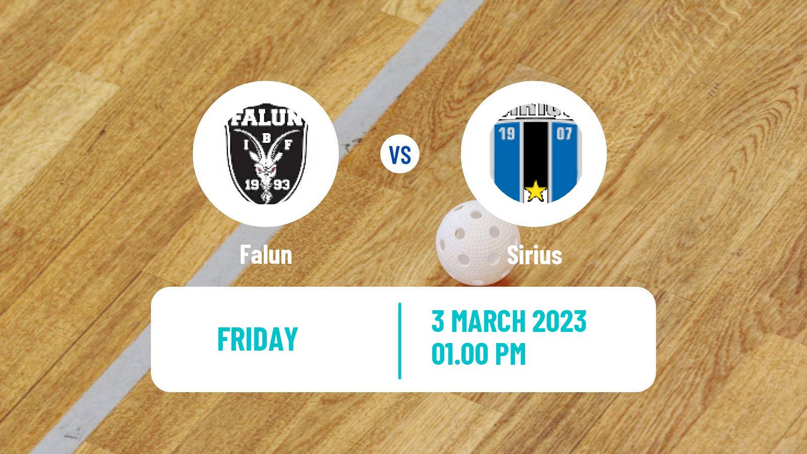 Floorball Swedish Superligan Floorball Women Falun - Sirius