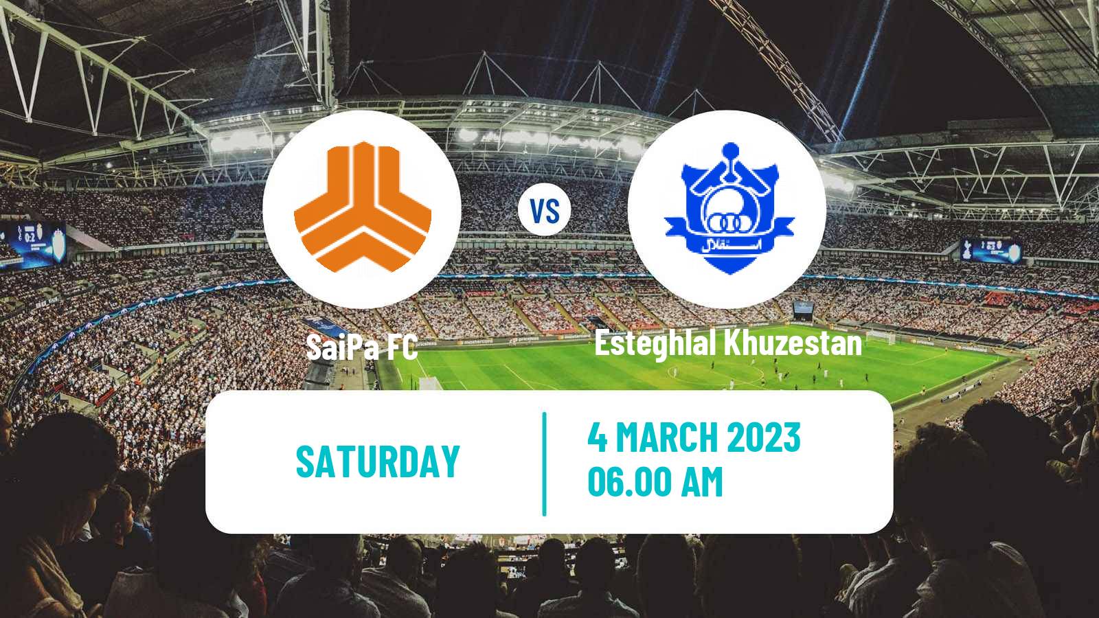 Soccer Iran Division 1 SaiPa - Esteghlal Khuzestan