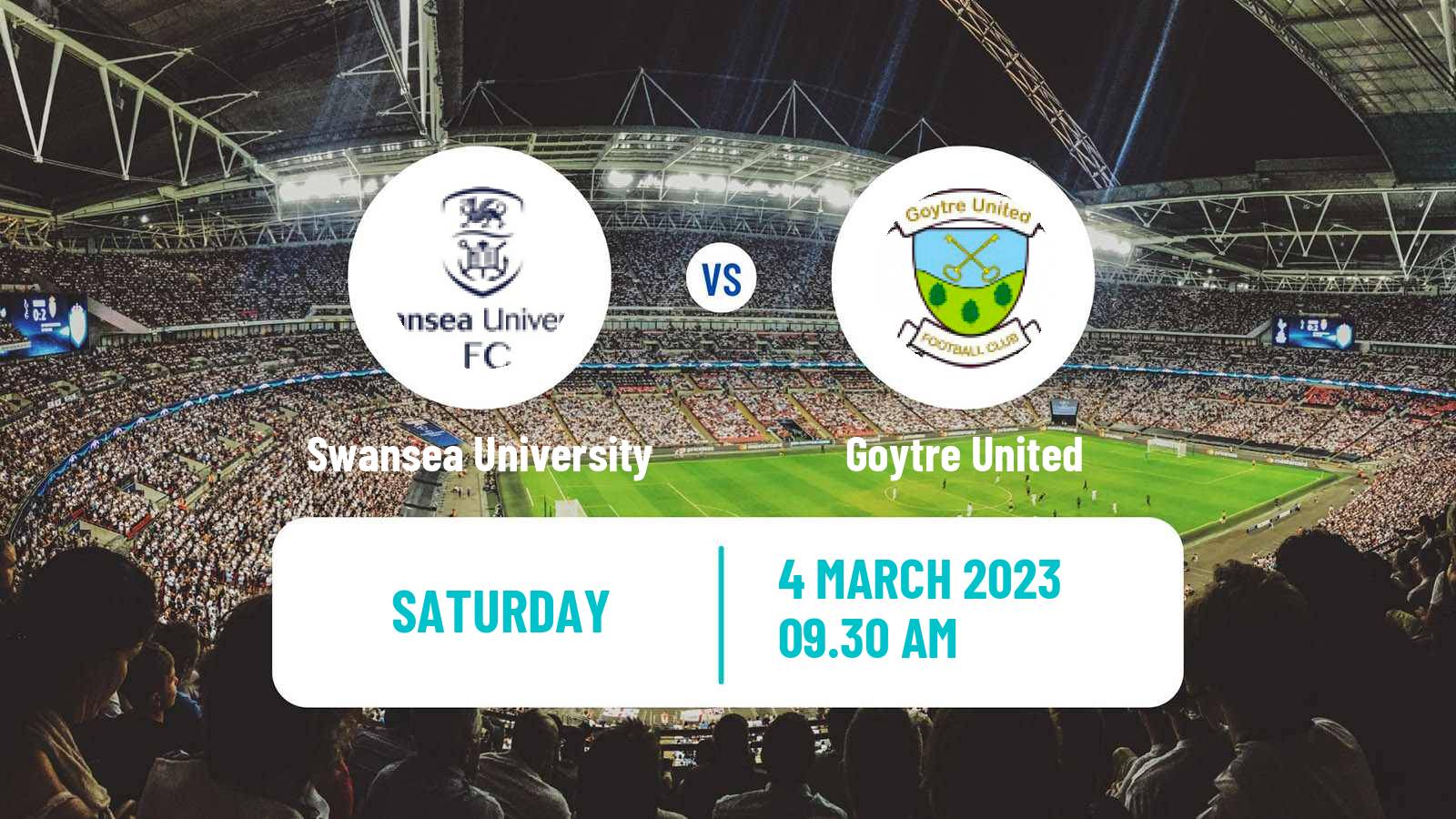 Soccer Welsh Cymru South Swansea University - Goytre United