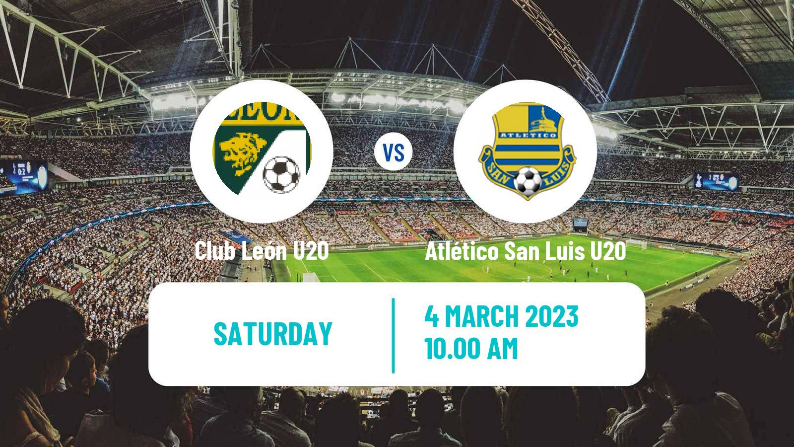 Football Mexican Liga MX U20 Club León U20 - Atlético San Luis U20