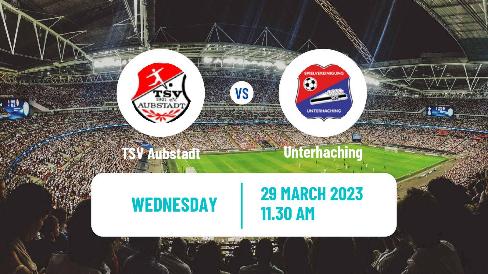 Soccer German Regionalliga Bayern Aubstadt - Unterhaching