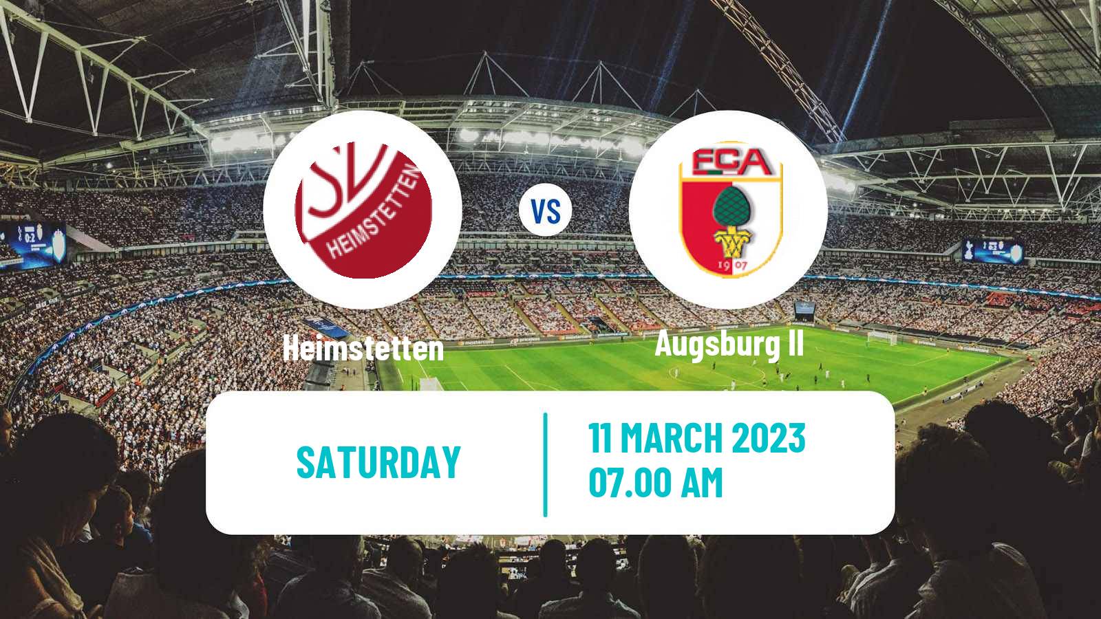 Soccer German Regionalliga Bayern Heimstetten - Augsburg II