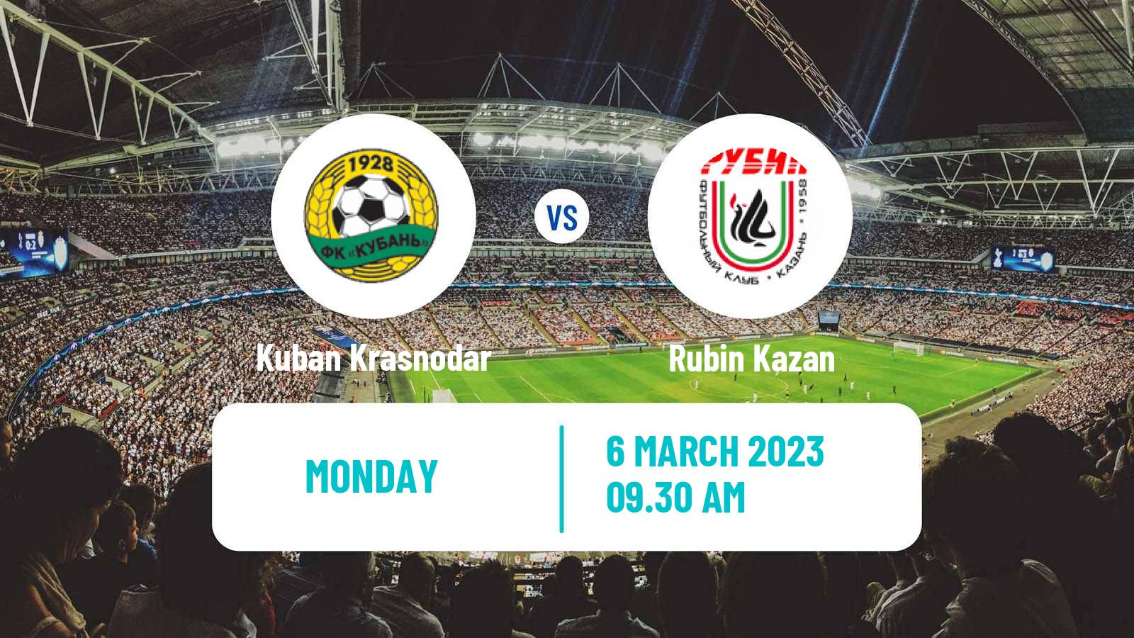Soccer Russian FNL Kuban Krasnodar - Rubin Kazan