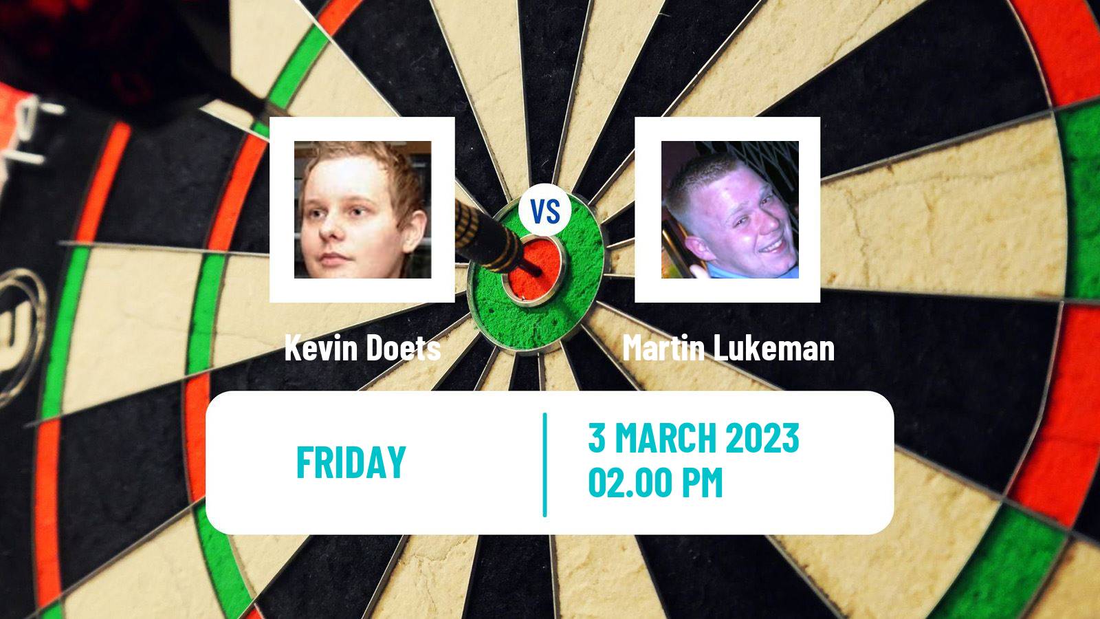 Darts Darts Kevin Doets - Martin Lukeman