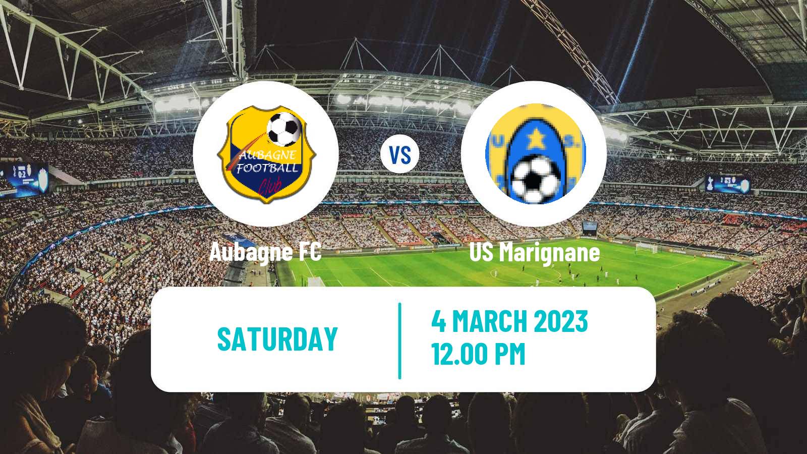 Soccer French National 2 - Group C Aubagne - Marignane Gignac Côte Bleue
