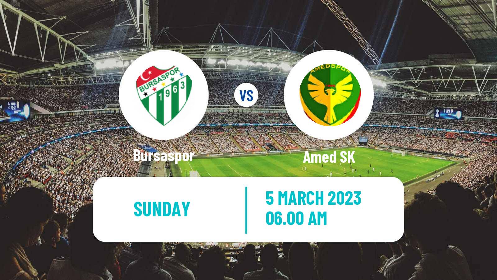 Soccer Turkish Second League White Group Bursaspor - Amed SK