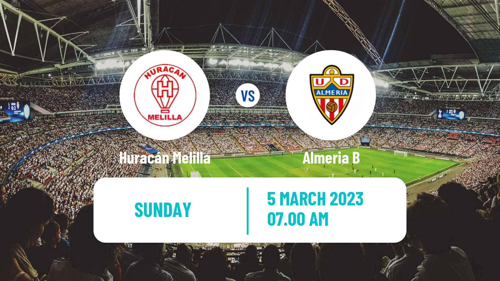 Soccer Spanish Tercera RFEF - Group 9 Huracán Melilla - Almeria B