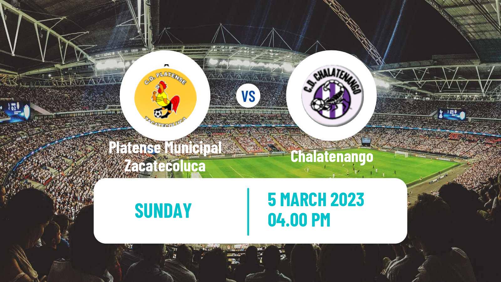 Soccer El Salvador Primera Division Platense Municipal Zacatecoluca - Chalatenango