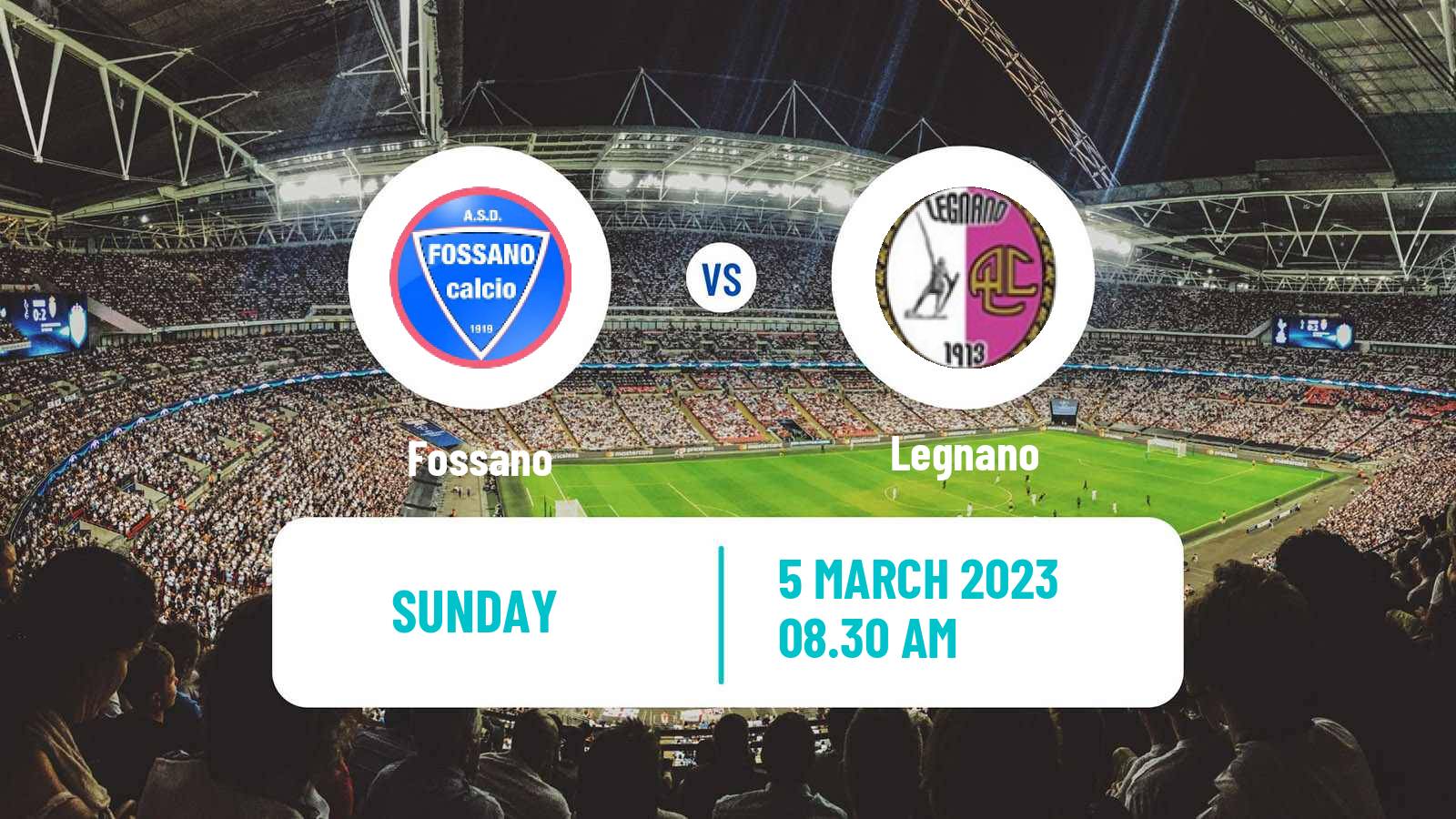 Soccer Italian Serie D - Group A Fossano - Legnano