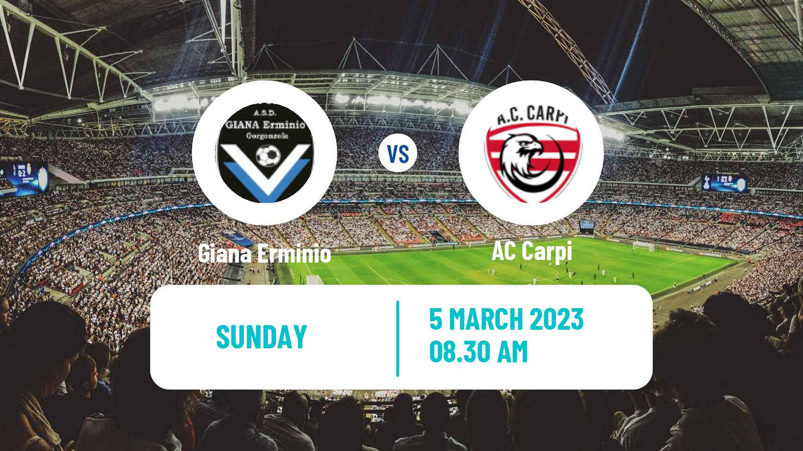 Soccer Italian Serie D - Group D Giana Erminio - AC Carpi