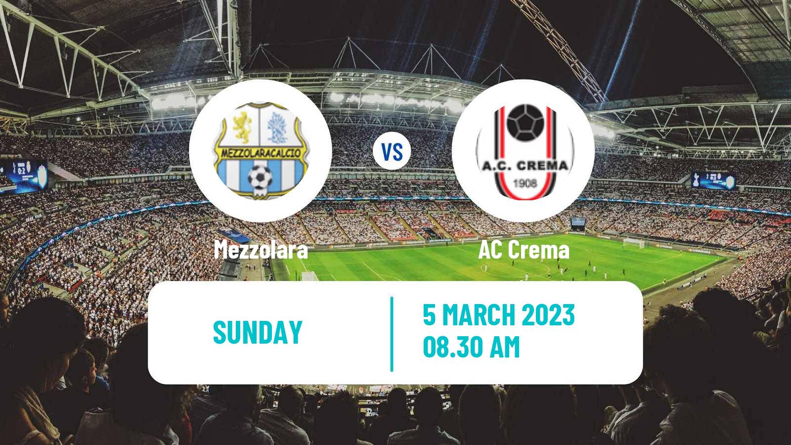 Soccer Italian Serie D - Group D Mezzolara - Crema