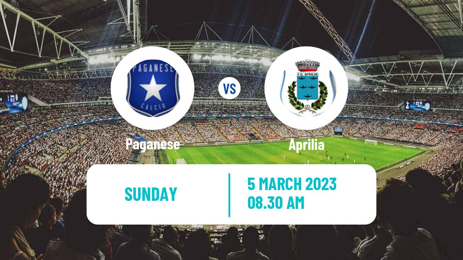 Soccer Italian Serie D - Group G Paganese - Aprilia