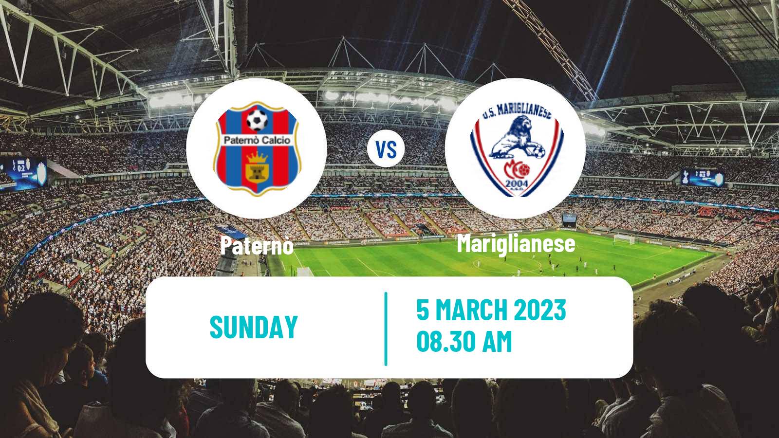 Soccer Italian Serie D - Group I Paternò - Mariglianese
